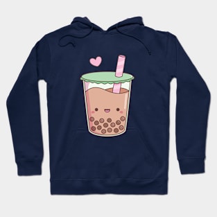 Cute Boba Tea Love Doodle Hoodie